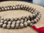 Preview: "Om Mane" Mala-Gebetskette | 108+1 Perlen | ca. 8mm